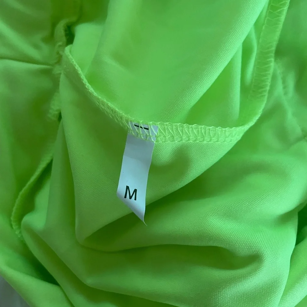 Neon Ruffle Beach Shorts - Picture 7 of 8
